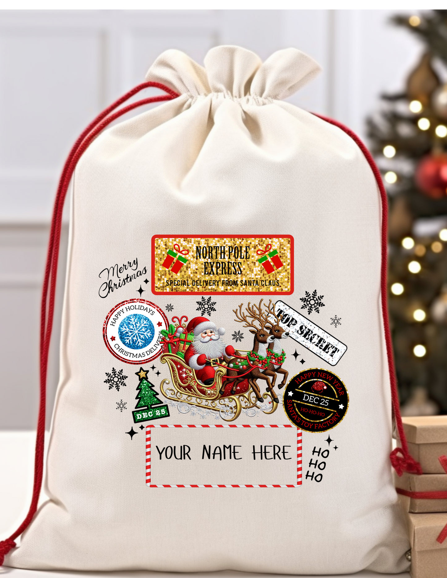 Personalized Santa Sacks