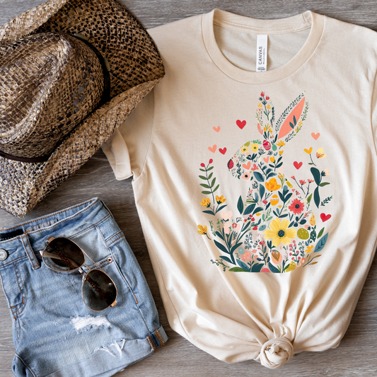 Floral Bunny Tee