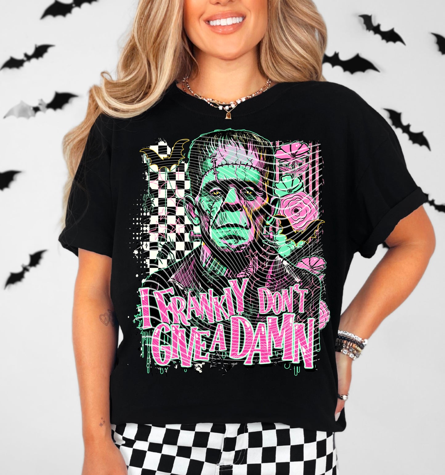 Frankenstein “I frankly don’t care” Tee