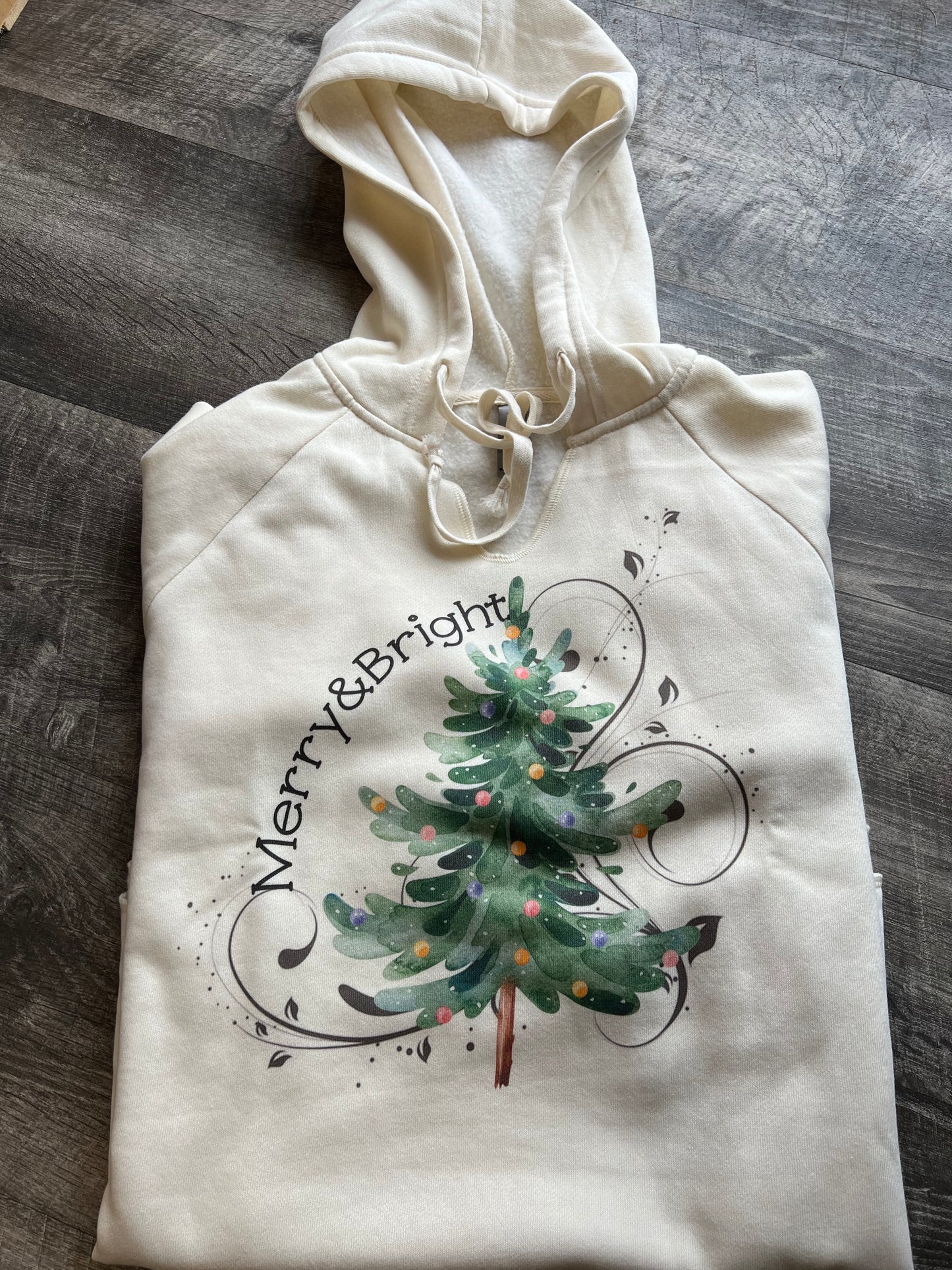 Watercolor Tree Hooded Sweatshirt