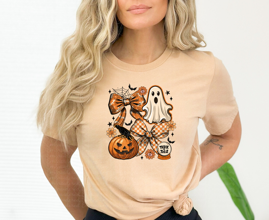 Jack o lanterns & Bows Fall Tee