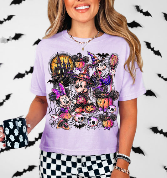 Mickey, Minnie, & Goofy Halloween Tee