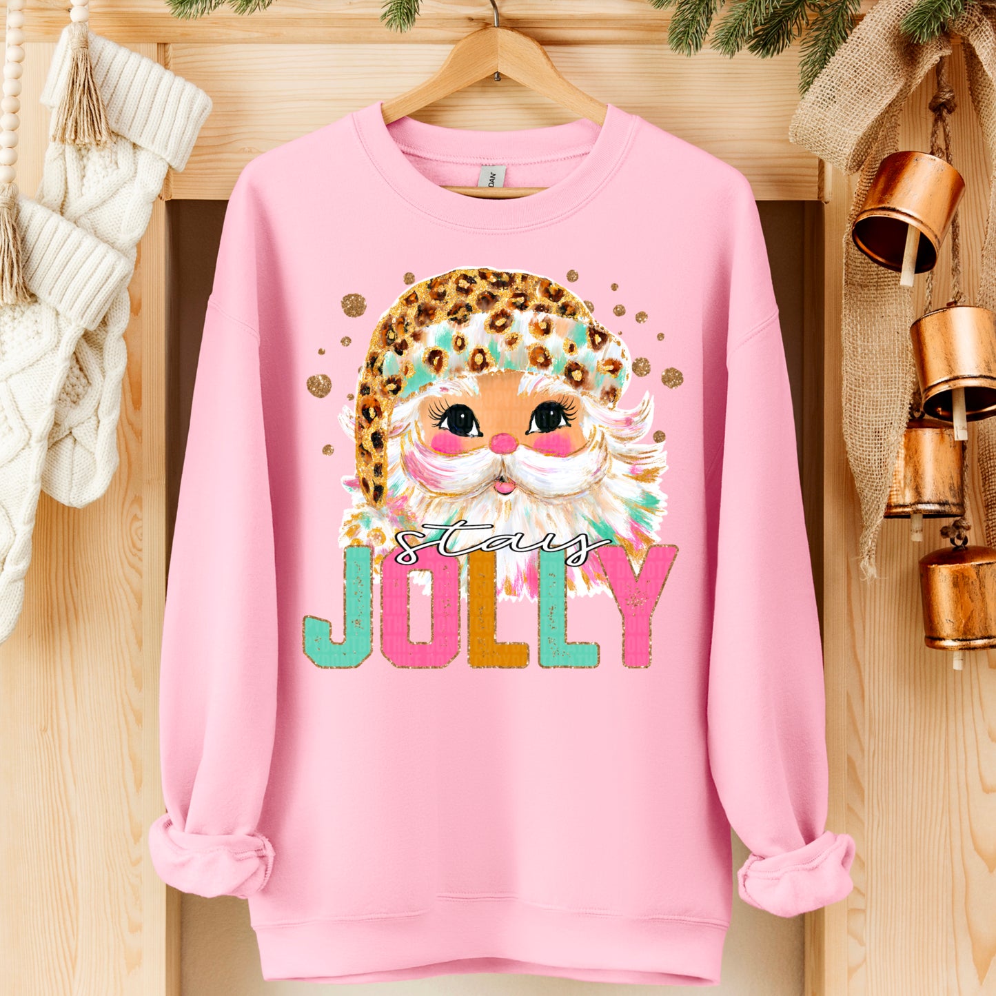 Stay Jolly Santa Christmas Sweatshirt