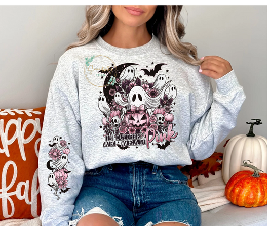 Spooky Skull Pumpkin Sweatshirt