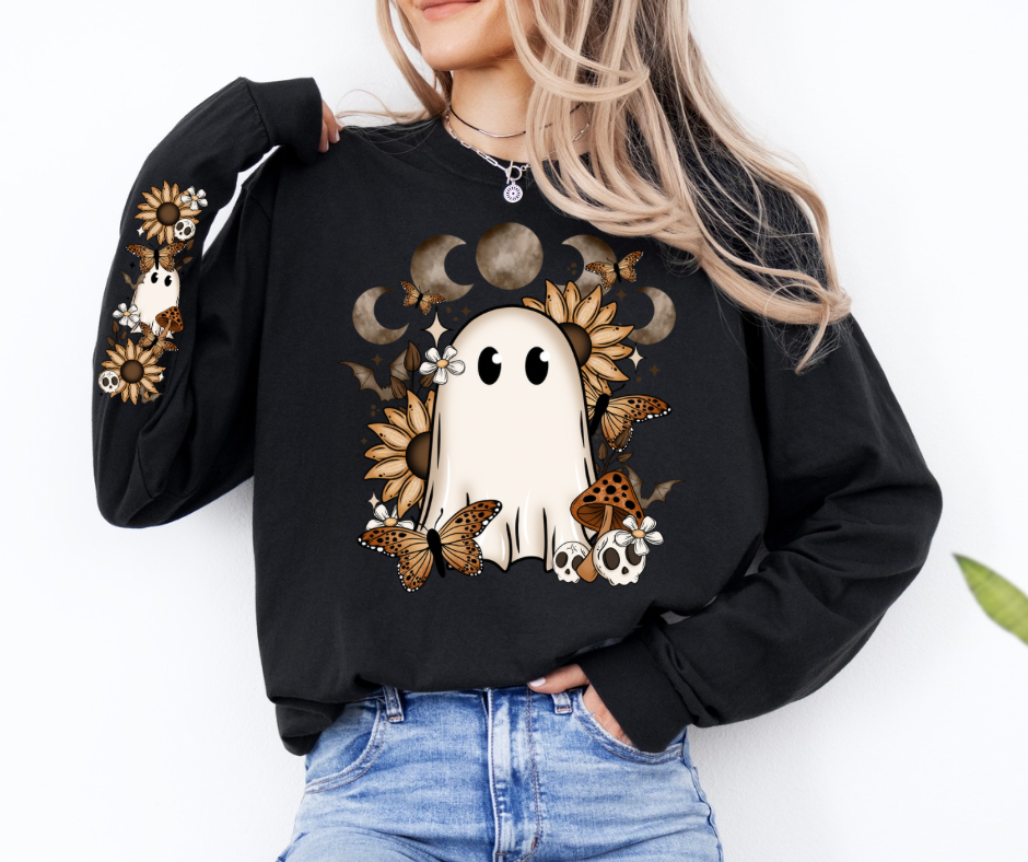Floral Ghost Sweatshirt