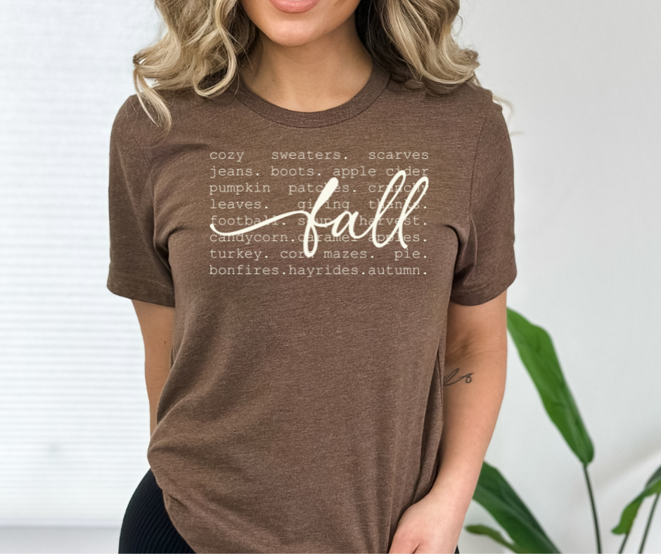 Fall Words Tee