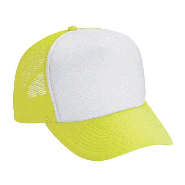 Adult Retro Smiley Face Embroidered Trucker Hat
