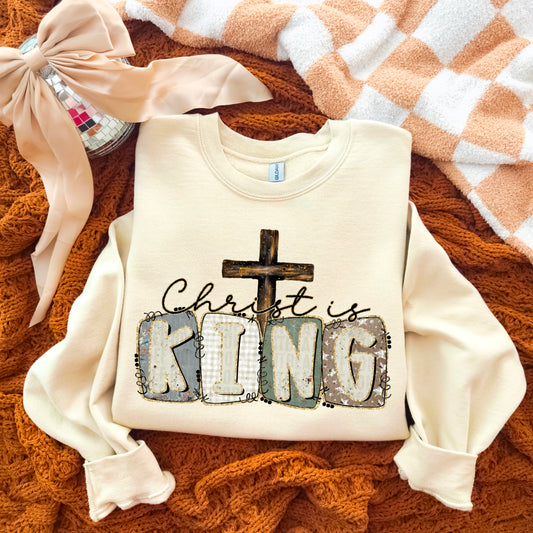 Christ is King Christmas Sweatshirt