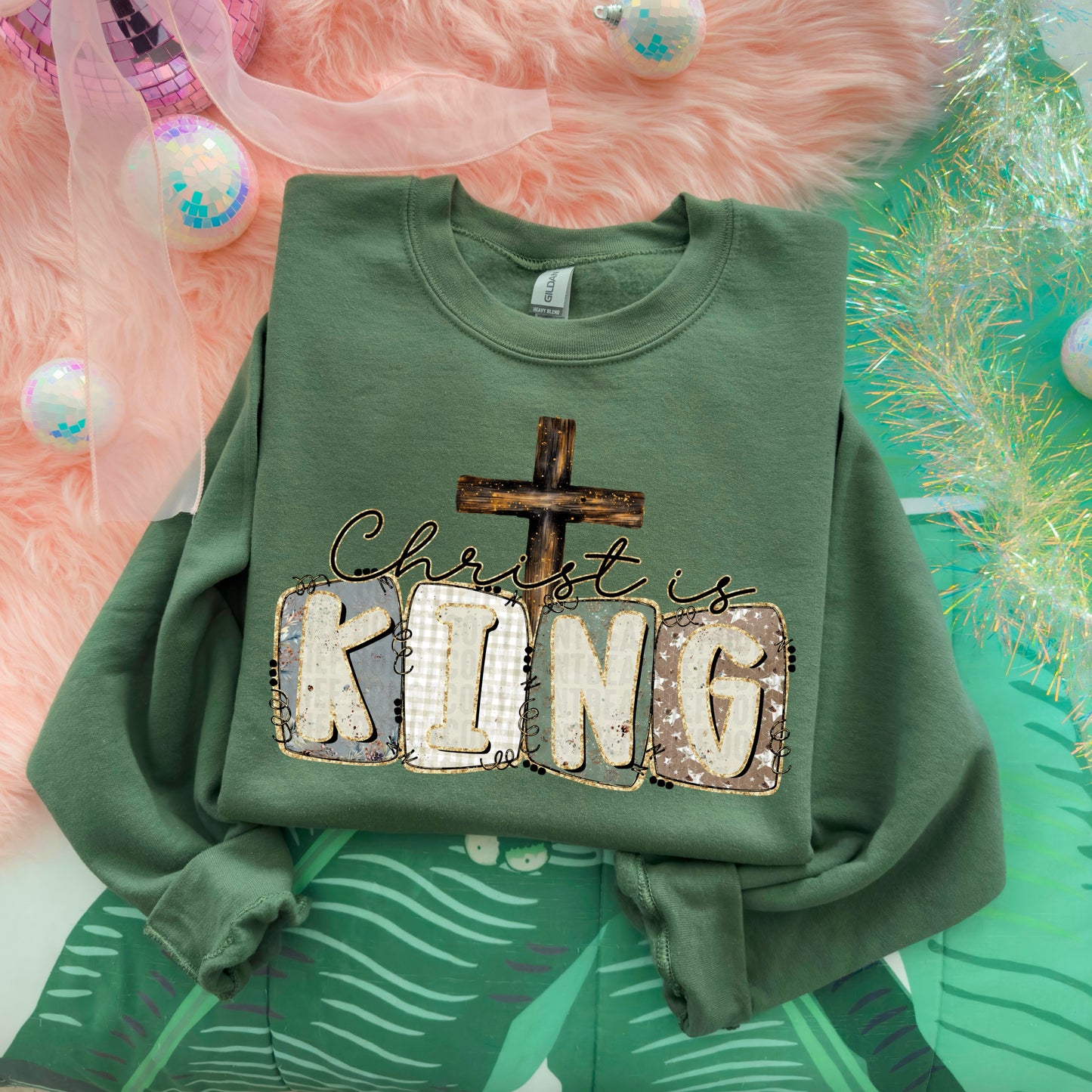 Christ is King Christmas Sweatshirt