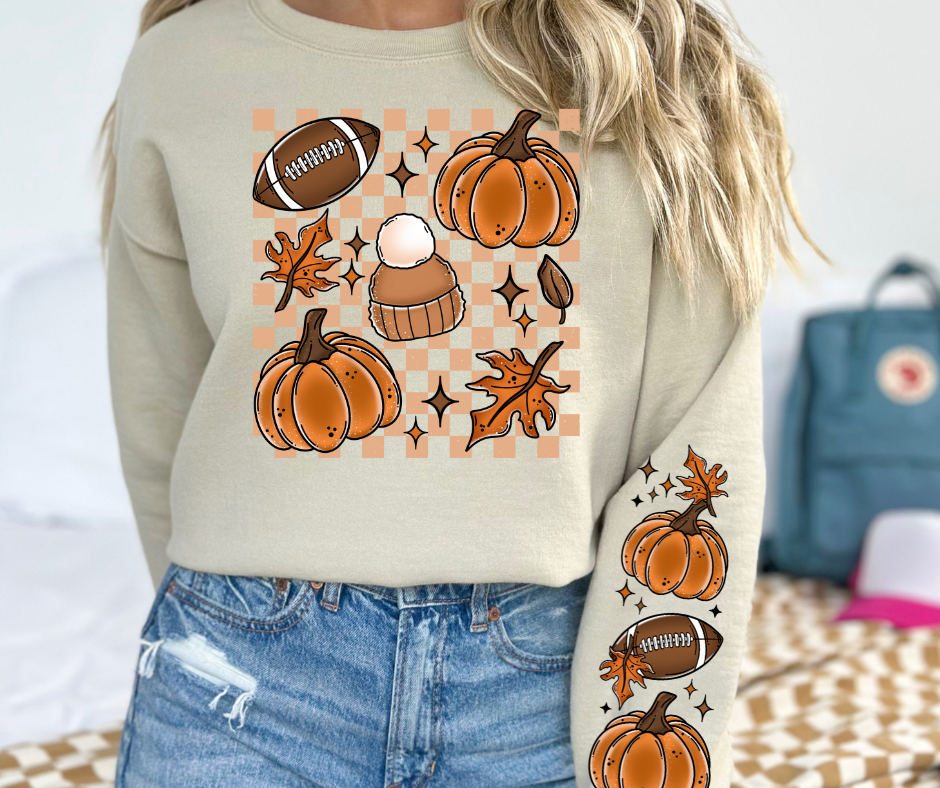 Pumpkins & Football Sweatshirt