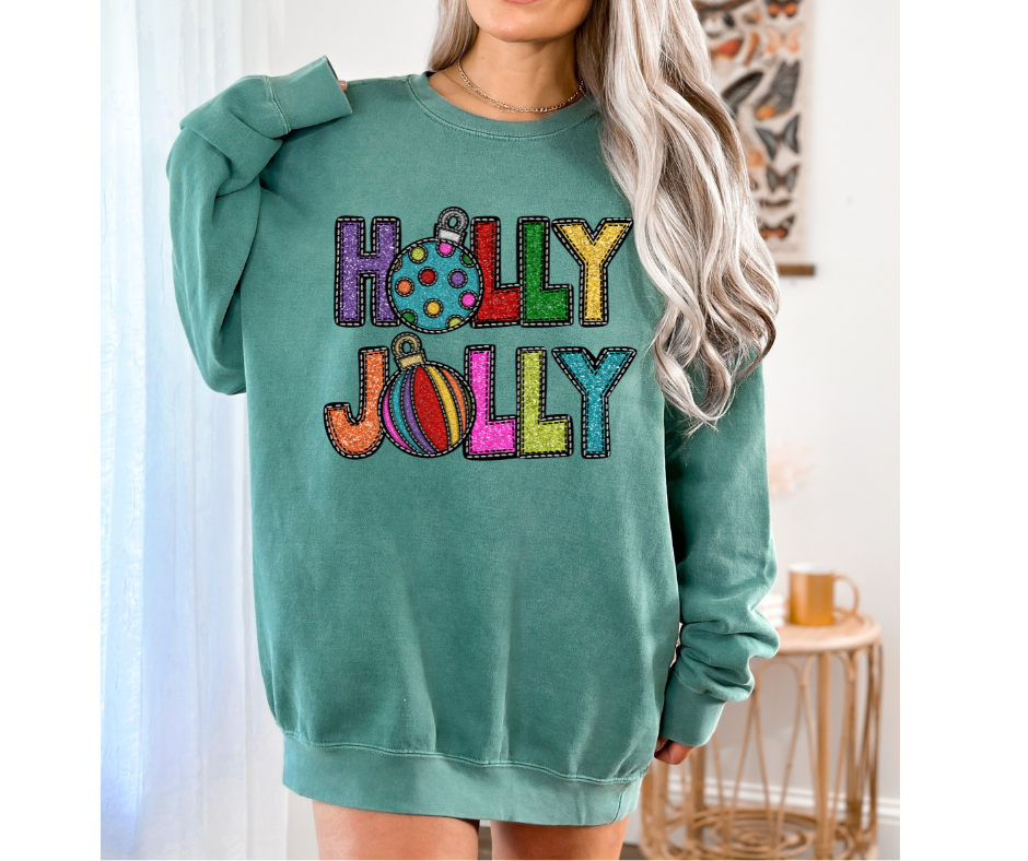 Holly Jolly Comfort Colors Sweatshirt