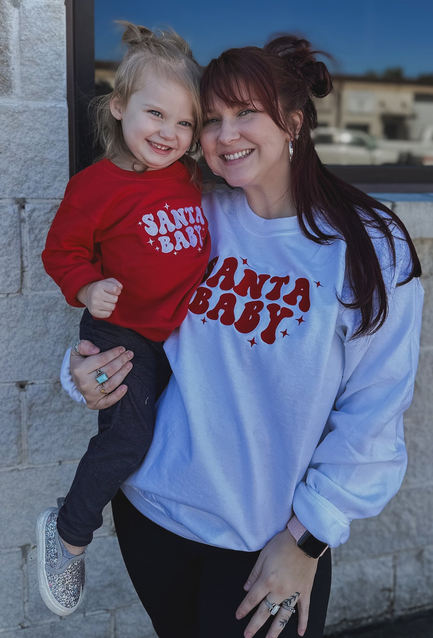 Santa Baby Embroidered Sweatshirt