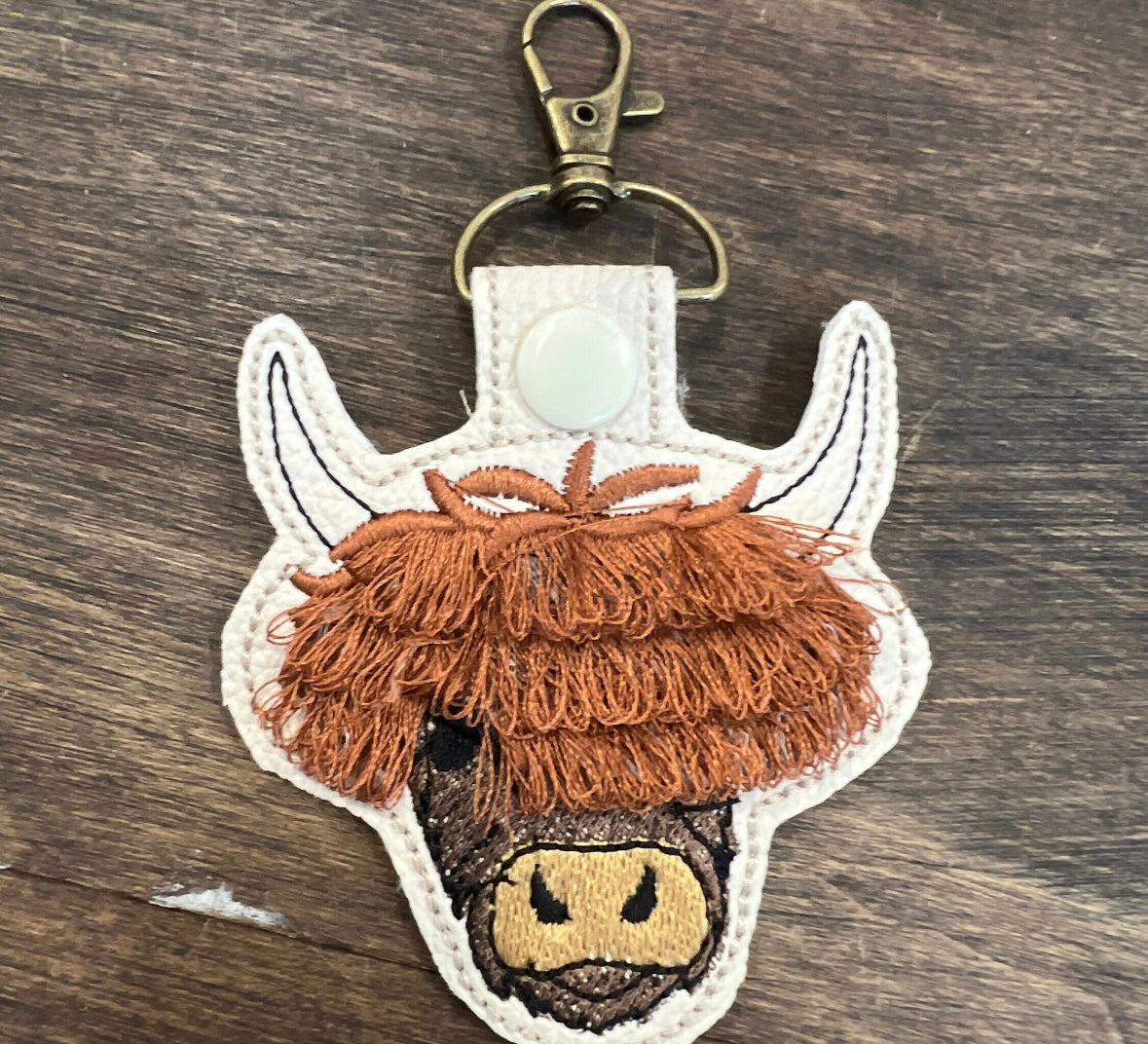 Highland Cow Keychain