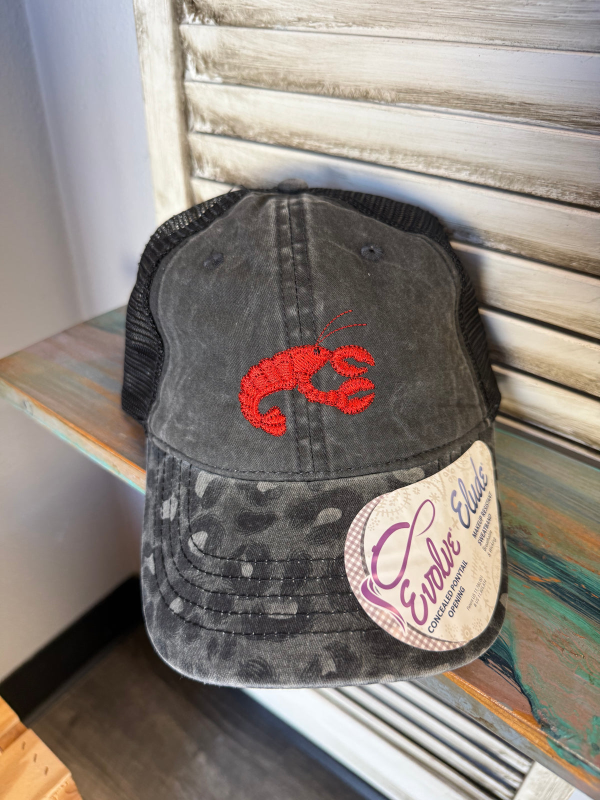 Leopard Crawfish Embroidered Hat