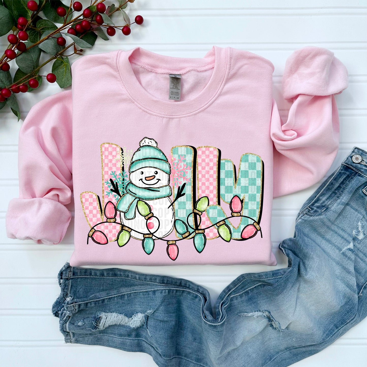 Jolly Christmas Snowman Sweatshirt