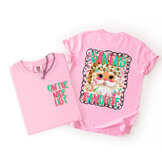 On the nice list, Santa's favorite Comfort Colors Tee