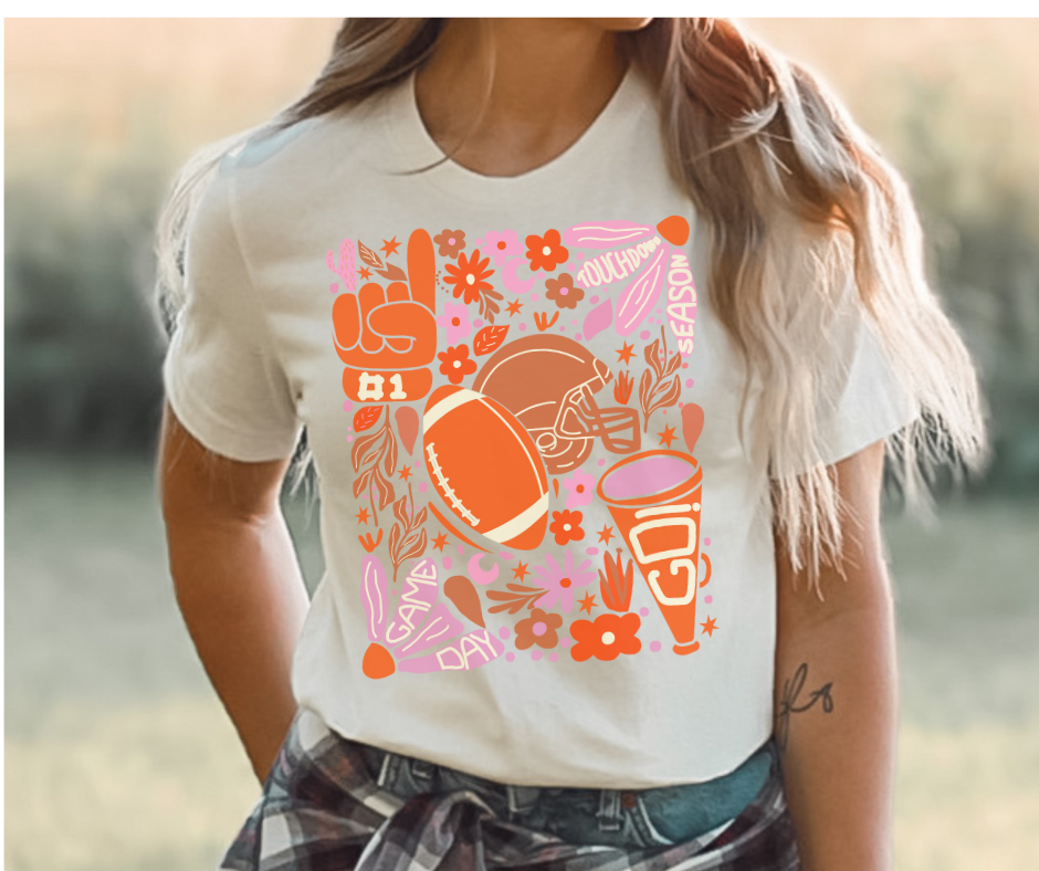 Groovy Football Tee