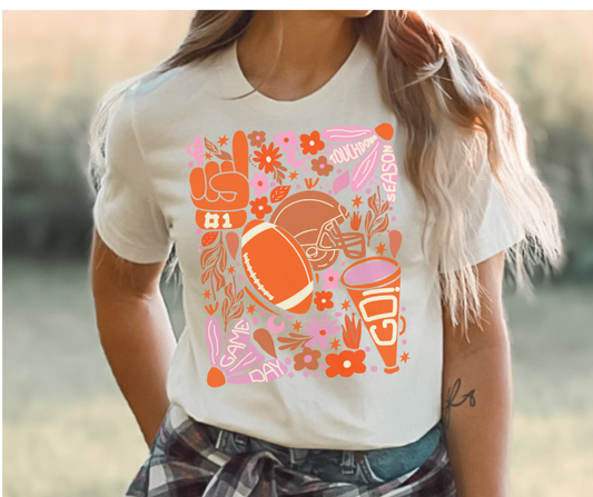 Groovy Football Tee