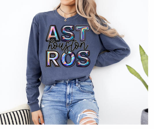 Astros Holographic Sweatshirt