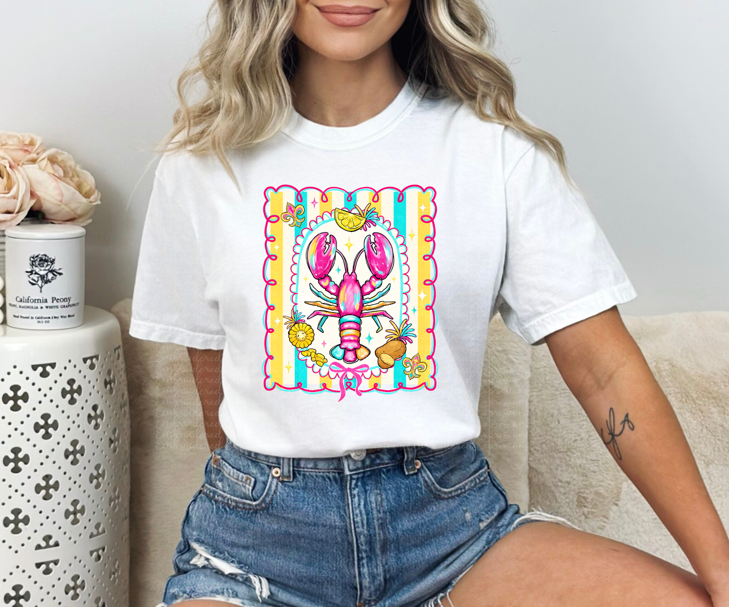 Pink Crawfish Tee