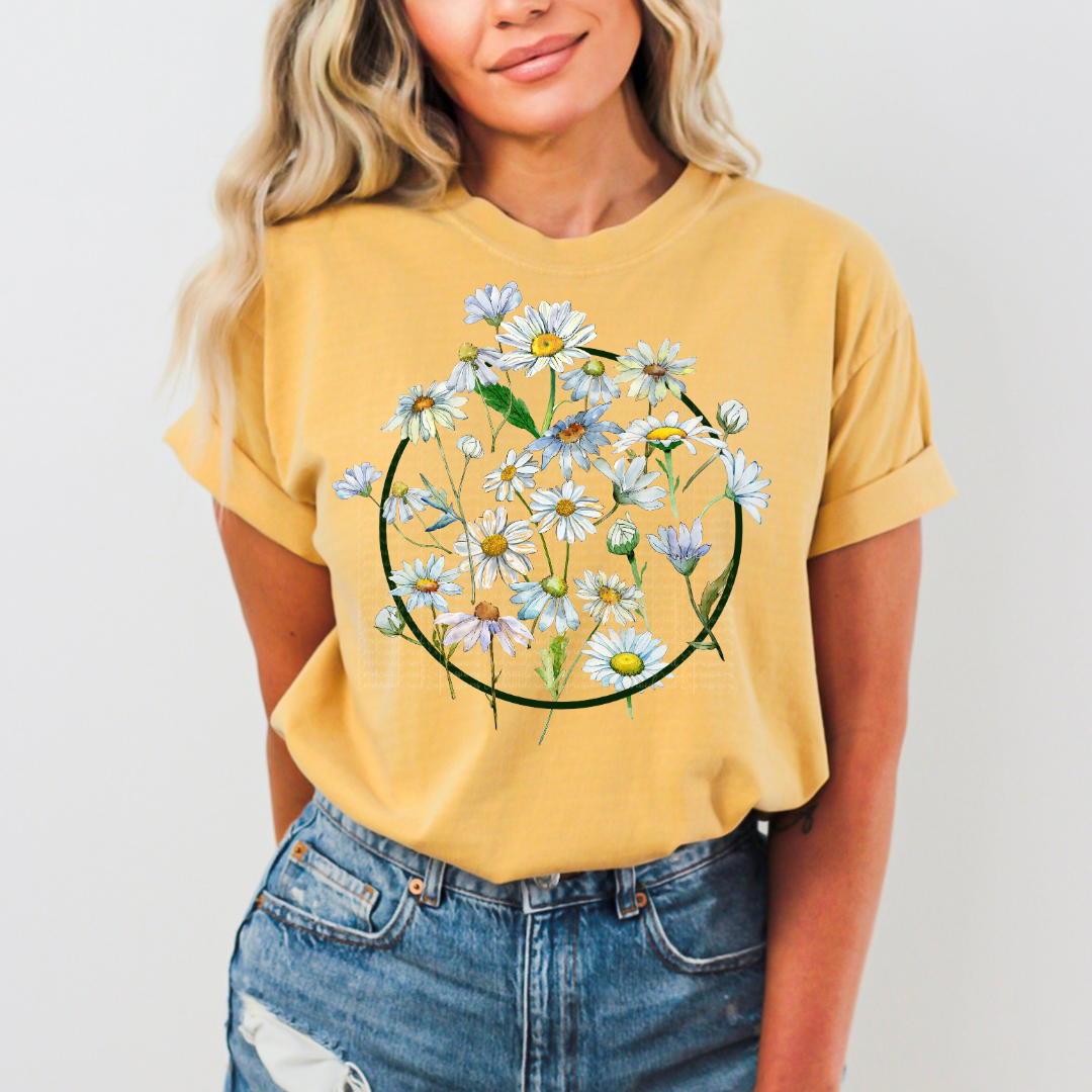 Boho Daisys Comfort Colors Tee