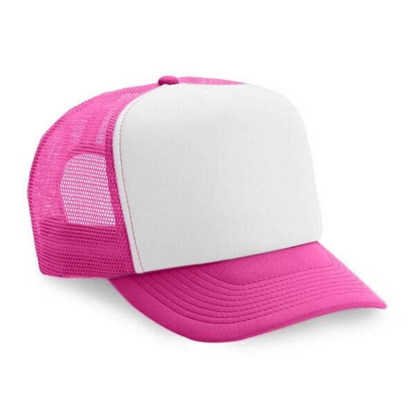 Adult Retro Smiley Face Embroidered Trucker Hat