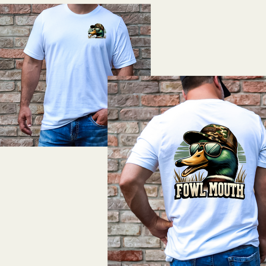 Fowl Mouth Duck Tee Mens